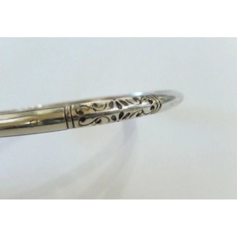 BRIGHTON -  Embossed Design 5mm Bangle Bracelet - 2.5